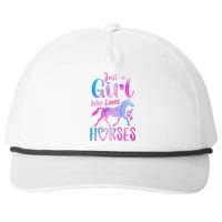 Just A Who Loves Horses Riding Cute Horse  Snapback Five-Panel Rope Hat