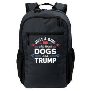 Just A Who Loves Dogs And Trump Funny Gift Dog Lover Gift Daily Commute Backpack