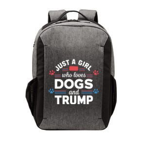 Just A Who Loves Dogs And Trump Funny Gift Dog Lover Gift Vector Backpack