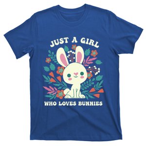 Just A Who Loves Bunnies Easter Bunny Cool Gift T-Shirt