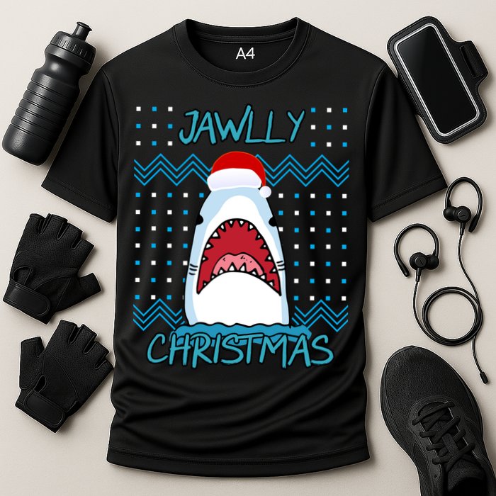 Jawlly Christmas Ugly Cooling Performance Crew T-Shirt