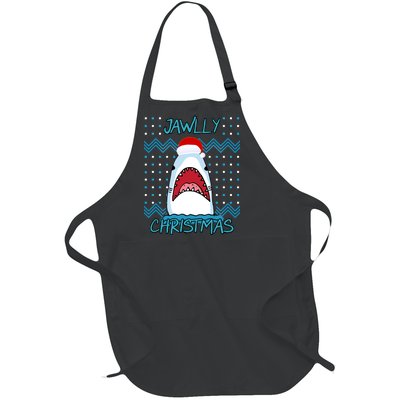 Jawlly Christmas Ugly Full-Length Apron With Pockets