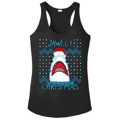 Jawlly Christmas Ugly Ladies PosiCharge Competitor Racerback Tank