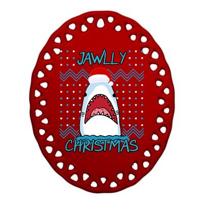 Jawlly Christmas Ugly Ceramic Oval Ornament