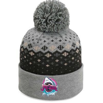 Jawsome The Baniff Cuffed Pom Beanie