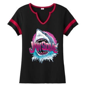 Jawsome Ladies Halftime Notch Neck Tee