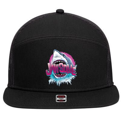 Jawsome 7 Panel Mesh Trucker Snapback Hat