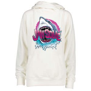 Jawsome Womens Funnel Neck Pullover Hood