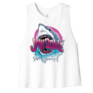 Jawsome Women's Racerback Cropped Tank