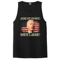 Jackie Are You Here Where's Jackie Funny Anti Joe Biden PosiCharge Competitor Tank