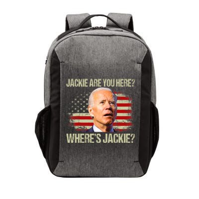 Jackie Are You Here Where's Jackie Funny Anti Joe Biden Vector Backpack