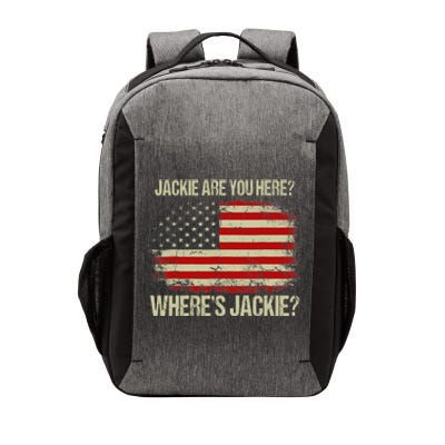 Jackie Are You Here Where's Jackie Funny Anti Joe Biden Vector Backpack