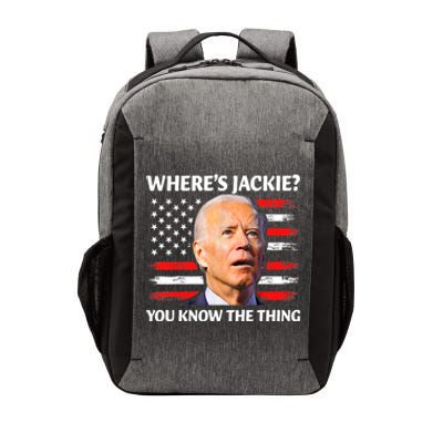 Jackie Are You Here Where's Jackie Funny Anti Joe Biden Vector Backpack