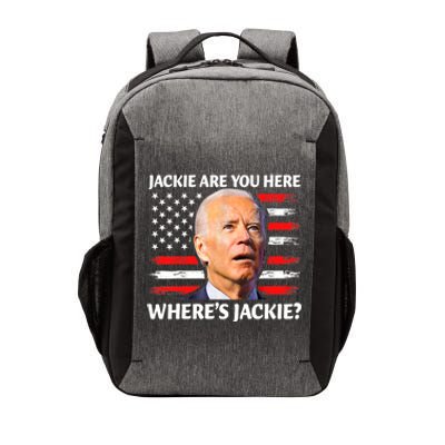 Jackie Are You Here Where's Jackie Funny Anti Joe Biden Vector Backpack