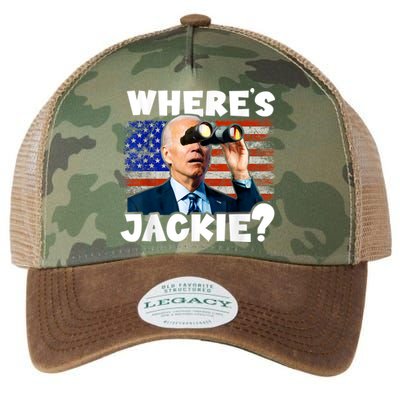 Jackie Are You Here Where's Jackie Funny Anti Joe Biden Legacy Tie Dye Trucker Hat