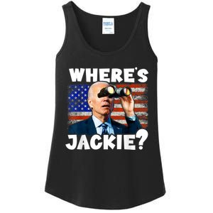 Jackie Are You Here Where's Jackie Funny Anti Joe Biden Ladies Essential Tank