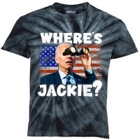 Jackie Are You Here Where's Jackie Funny Anti Joe Biden Kids Tie-Dye T-Shirt