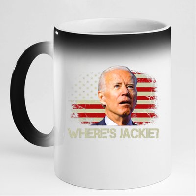 Jackie Are You Here Where's Jackie Funny Anti Joe Biden 11oz Black Color Changing Mug