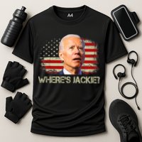 Jackie Are You Here Where's Jackie Funny Anti Joe Biden Cooling Performance Crew T-Shirt