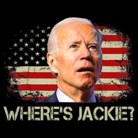 Jackie Are You Here Where's Jackie Funny Anti Joe Biden Button