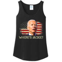 Jackie Are You Here Where's Jackie Funny Anti Joe Biden Ladies Essential Tank