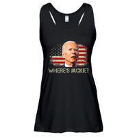 Jackie Are You Here Where's Jackie Funny Anti Joe Biden Ladies Essential Flowy Tank