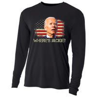 Jackie Are You Here Where's Jackie Funny Anti Joe Biden Cooling Performance Long Sleeve Crew