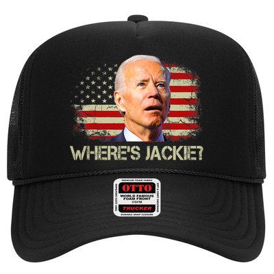 Jackie Are You Here Where's Jackie Funny Anti Joe Biden Trucker Hat