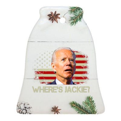 Jackie Are You Here Where's Jackie Funny Anti Joe Biden Ceramic Bell Ornament