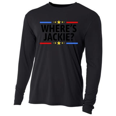 Jackie Are You Here Where's Jackie Funny Anti Joe Biden Cooling Performance Long Sleeve Crew