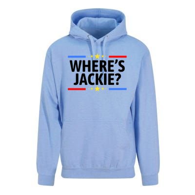 Jackie Are You Here Where's Jackie Funny Anti Joe Biden Unisex Surf Hoodie