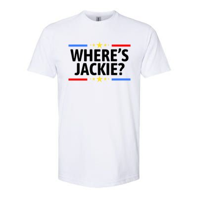 Jackie Are You Here Where's Jackie Funny Anti Joe Biden Softstyle® CVC T-Shirt