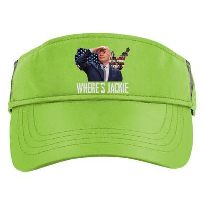 Jackie Are You Here Where's Jackie Funny Anti Joe Biden Adult Drive Performance Visor