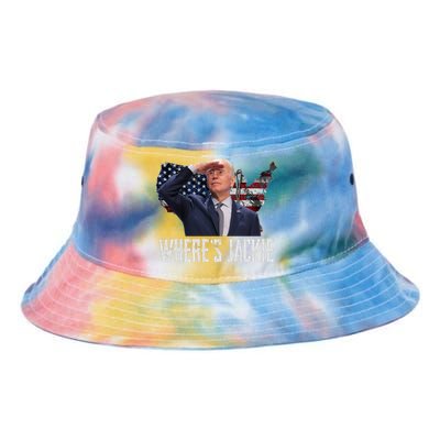 Jackie Are You Here Where's Jackie Funny Anti Joe Biden Tie Dye Newport Bucket Hat