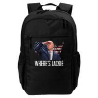 Jackie Are You Here Where's Jackie Funny Anti Joe Biden Daily Commute Backpack