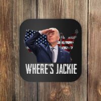 Jackie Are You Here Where's Jackie Funny Anti Joe Biden Coaster