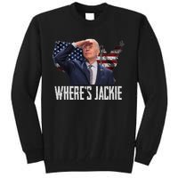 Jackie Are You Here Where's Jackie Funny Anti Joe Biden Tall Sweatshirt