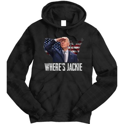 Jackie Are You Here Where's Jackie Funny Anti Joe Biden Tie Dye Hoodie