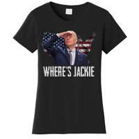 Jackie Are You Here Where's Jackie Funny Anti Joe Biden Women's T-Shirt