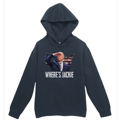 Jackie Are You Here Where's Jackie Funny Anti Joe Biden Urban Pullover Hoodie