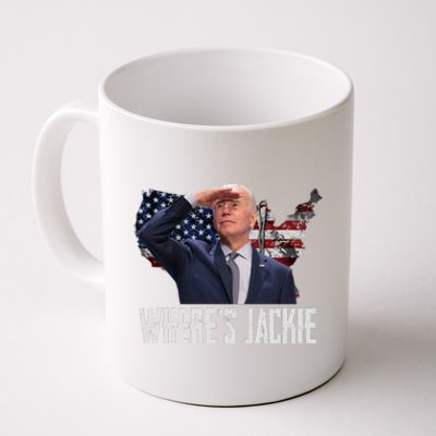 Jackie Are You Here Where's Jackie Funny Anti Joe Biden Coffee Mug