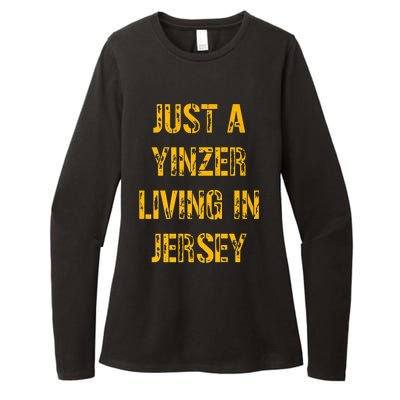 Just A Yinzer Living In Jersey Womens CVC Long Sleeve Shirt