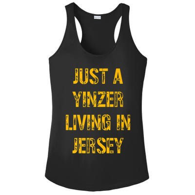 Just A Yinzer Living In Jersey Ladies PosiCharge Competitor Racerback Tank