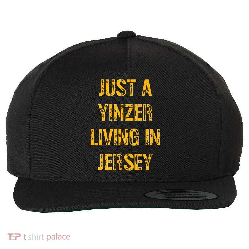 Just A Yinzer Living In Jersey Wool Snapback Cap