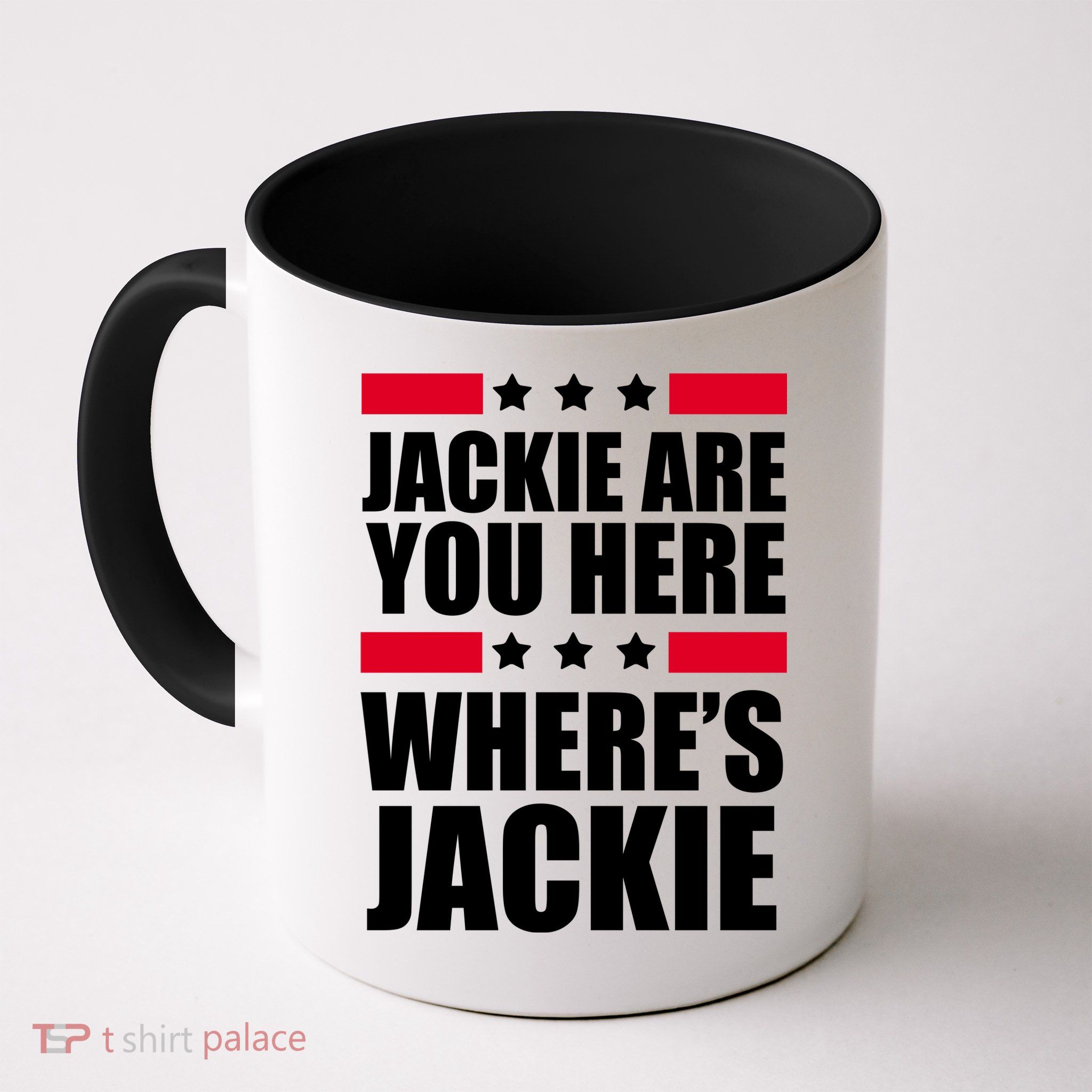 Jackie Are You Here Where's Jackie Mug
