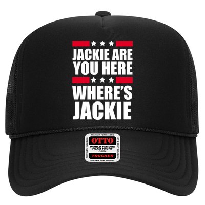 Jackie Are You Here Where's Jackie Trucker Hat