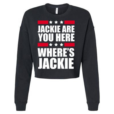 Jackie Are You Here Where's Jackie Cropped Pullover Crew