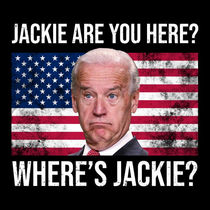 Jackie Are You Here Where's Jackie? Funny Biden City Backpack