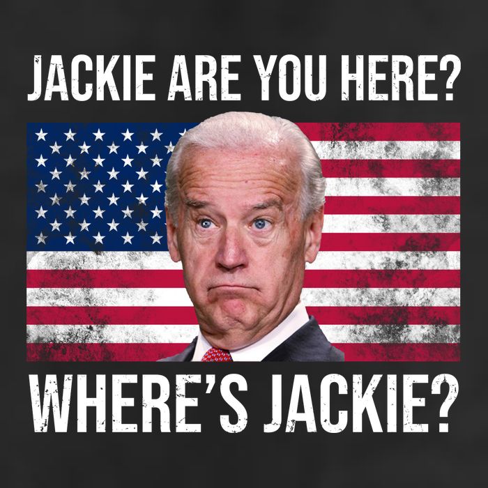 Jackie Are You Here Where's Jackie? Funny Biden Adult Drive Performance Visor