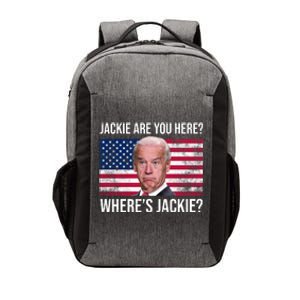 Jackie Are You Here Where's Jackie? Funny Biden Vector Backpack